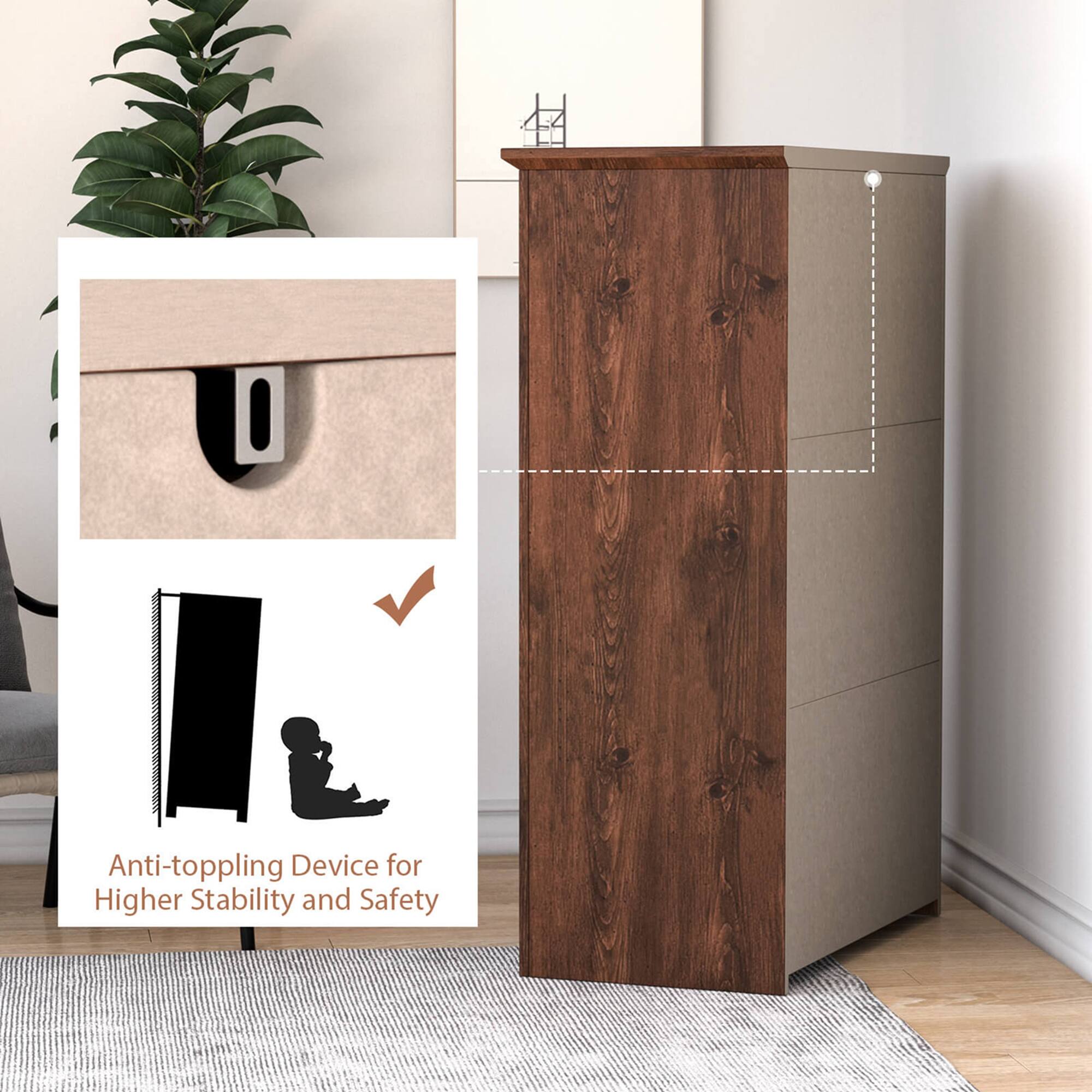 Anti-toppling Device for Higher Stability and Safety