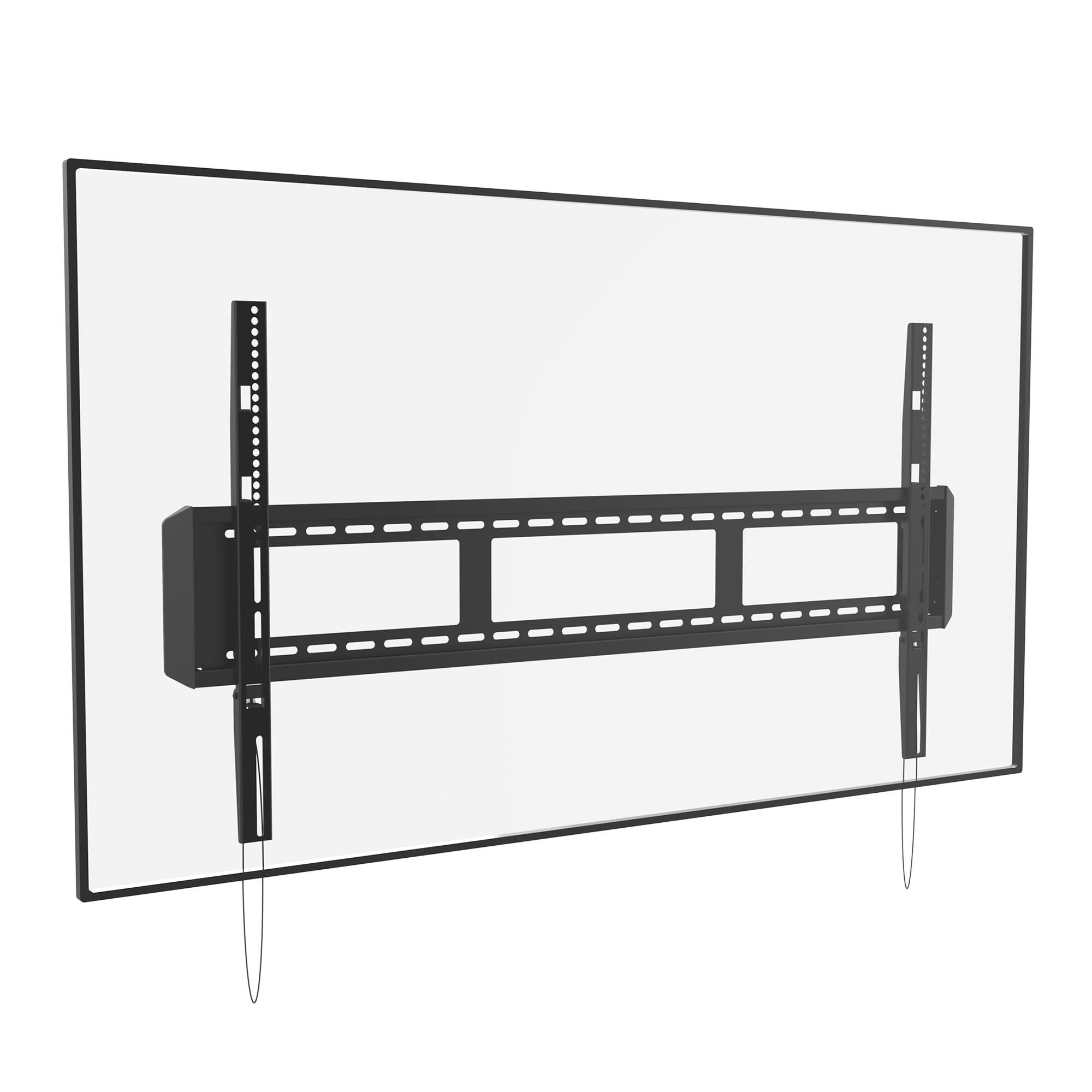 Back. Kanto - Low Profile Fixed TV Wall Mount for 55" - 120" TVs - Black.