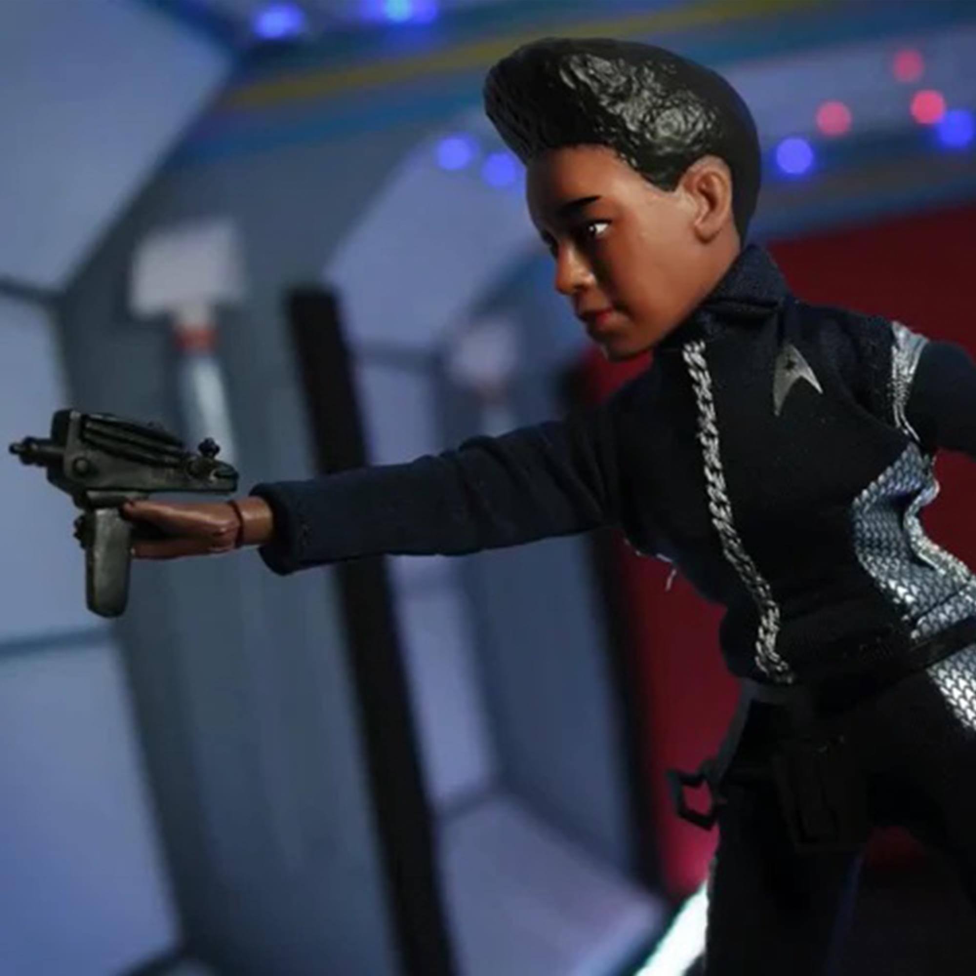 Alt View 4. Mego - Mego Star Trek Discovery Michael Burnham 8 Inch Action Figure - Black.