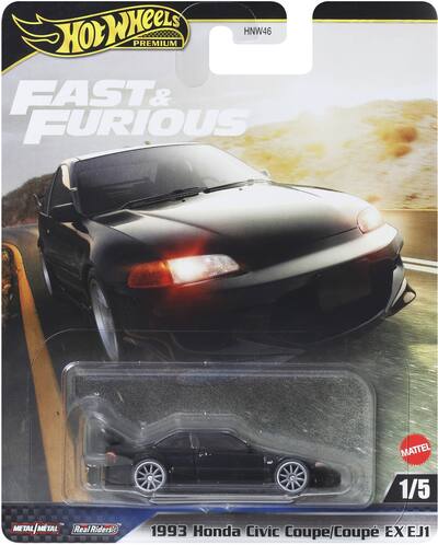 Mattel Fast & Furious Hot Wheels Premium: 1993 Honda Civic Coupe Mattel Fast & Furious Hot Wheels Premium: 1993 Honda Civic Coupe