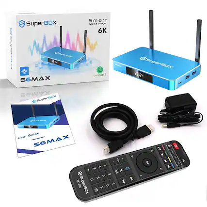 SuperBOX
SuperBOX Smart Media Player 6K
S6MAX
Android 12
RC-200
User Guide
SuperBOX
S6MAX