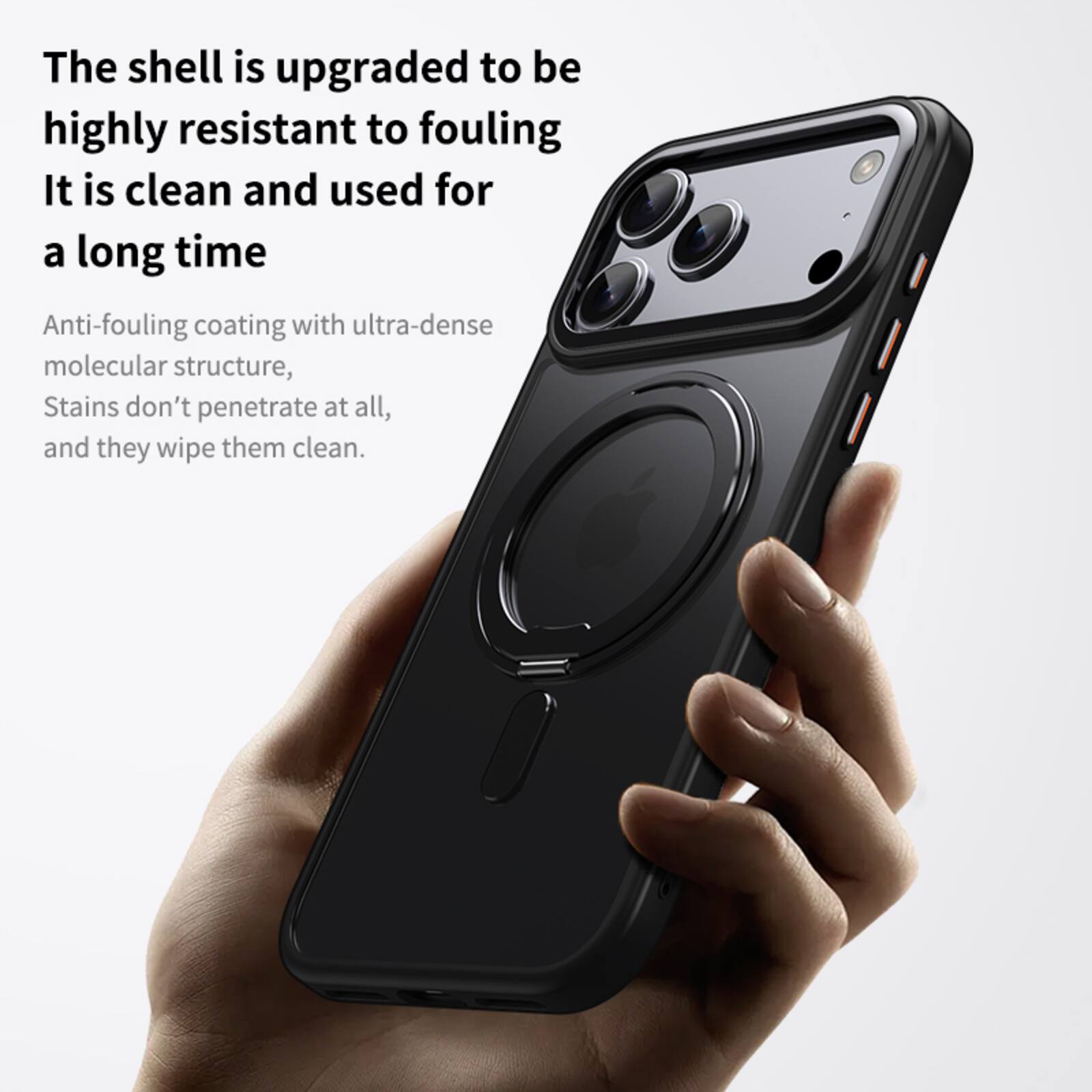The shell is upgraded to be highly resistant to fouling. It is clean and used for a long time. Anti-fouling coating with ultra-dense molecular structure, Stains don't penetrate at all, and they wipe them clean.