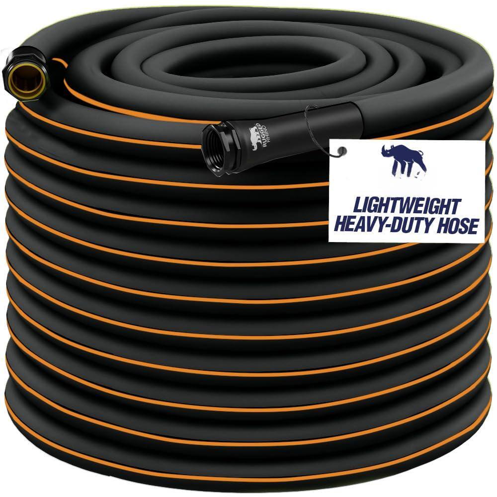 Fabibe Heavy Duty Flexible Light Weight Garden Hose 50ft 5/8in Layer ...