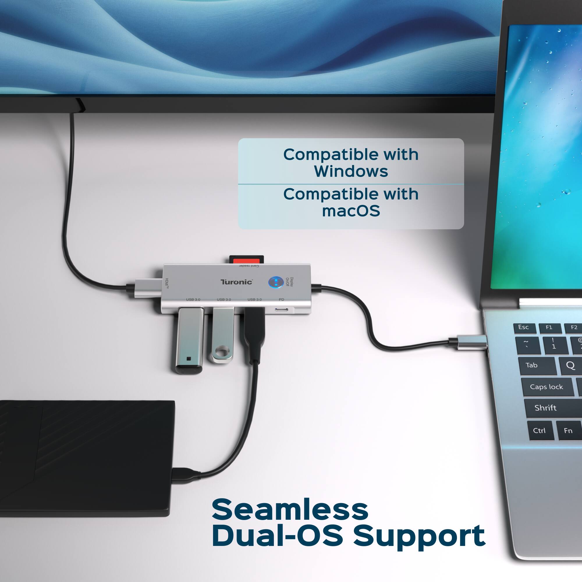 Compatible with Windows  
Compatible with macOS  

Seamless Dual-OS Support