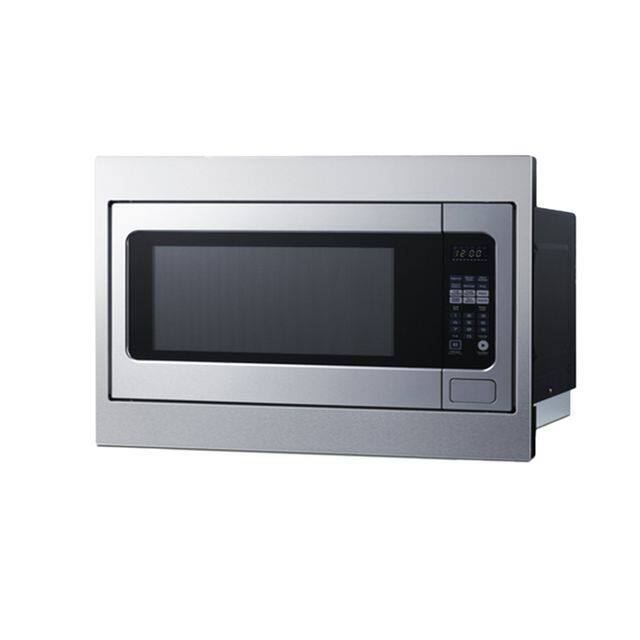 Alt View 2. Summit Appliance - 30" Wide Built-In Microwave (Trim Kit Included) - Silver and Black.
