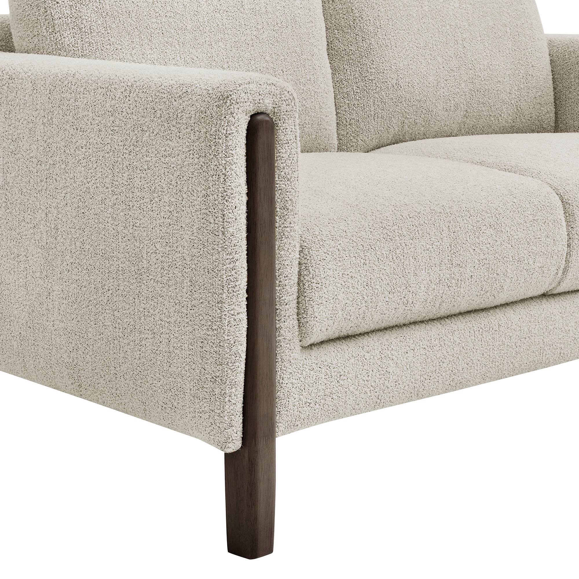 Alt View 5. Modway - Hawken Boucle Fabric Loveseat by Modway - Parchment Espresso.