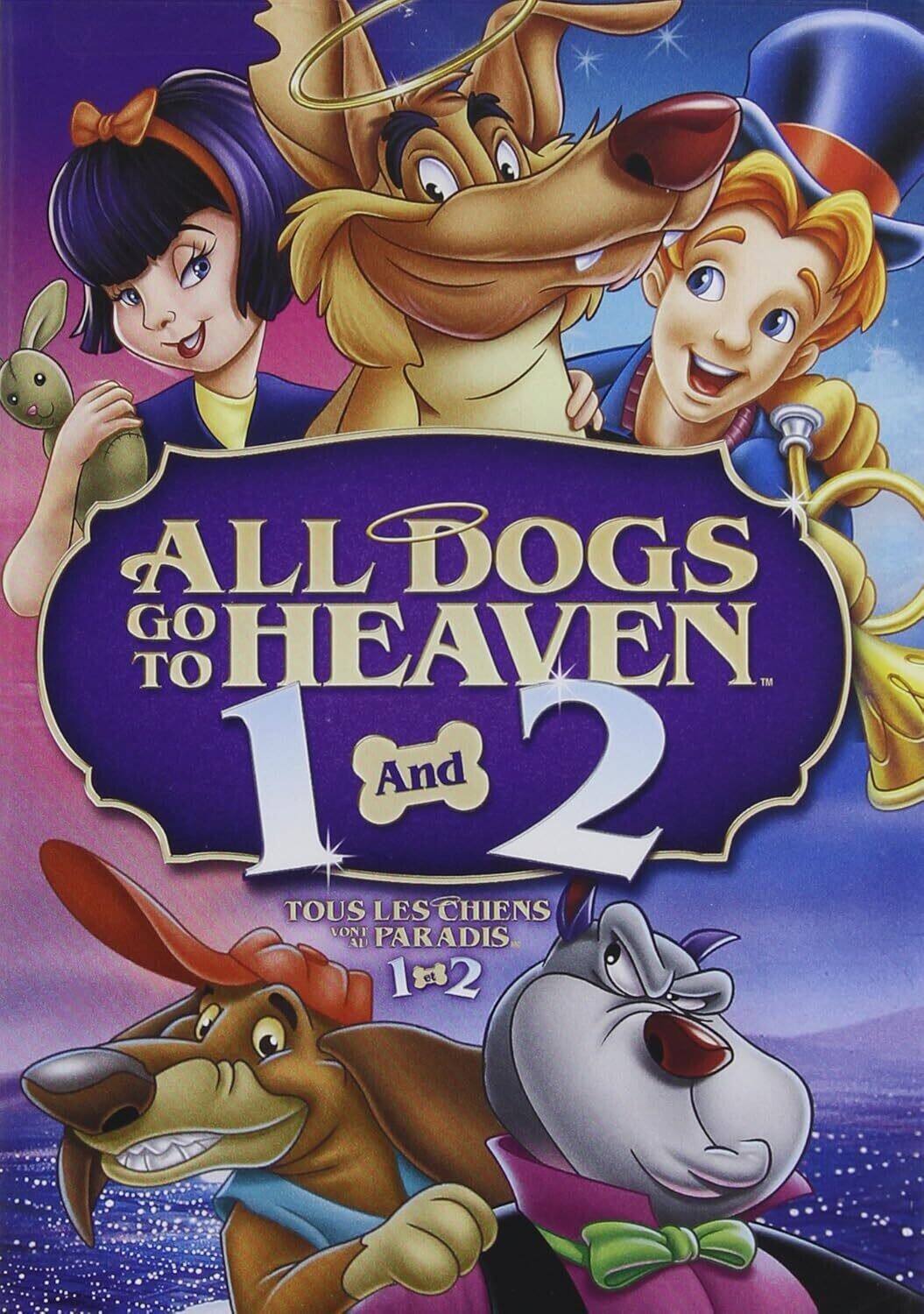 Front. All Dogs Go to Heaven 1 & 2   - DVD.