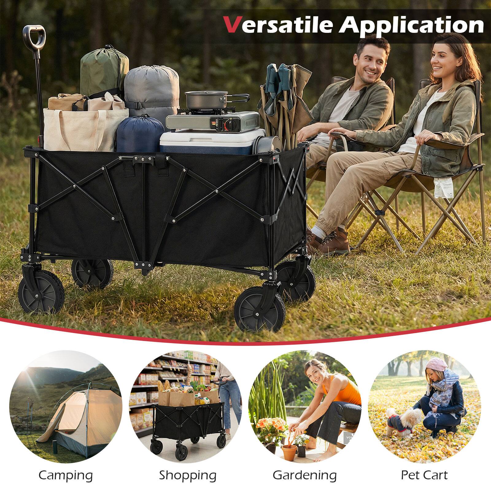 Versatile Application

- Camping
- Shopping
- Gardening
- Pet Cart