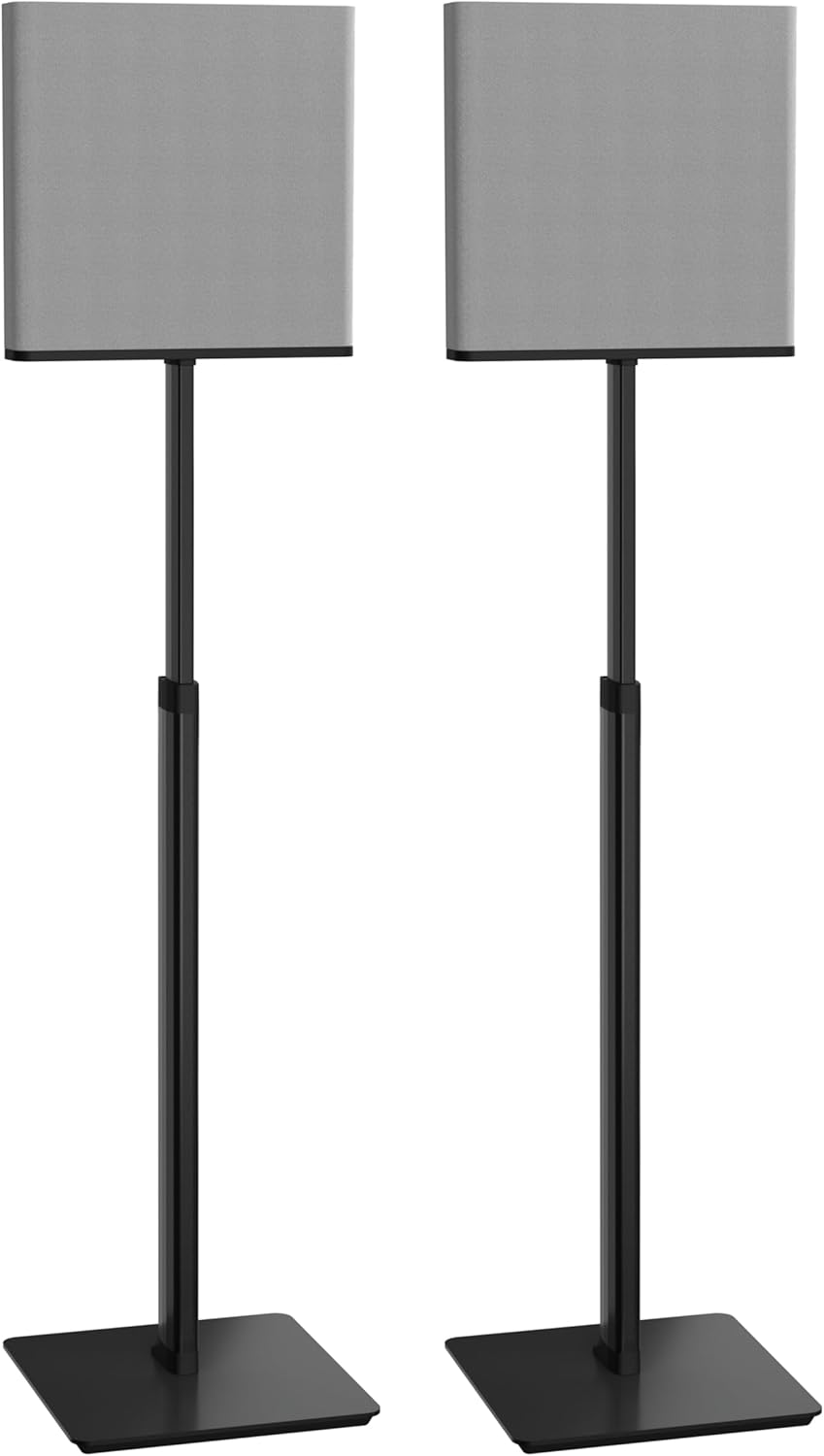 Front. Sanus - Height-Adjustable Speaker Stands Compatible with BRAVIA Theater Quad Speakers - 17 inch Height Adjustment – Black/Pair - Black.
