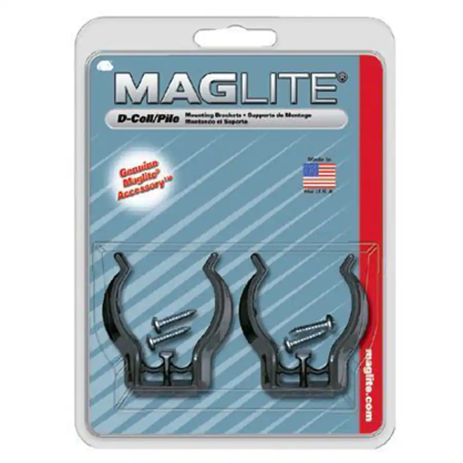 Maflite Maglite ASXD026 D Cell Universal Flashlight Mounting Bracket, 2 Pack ...