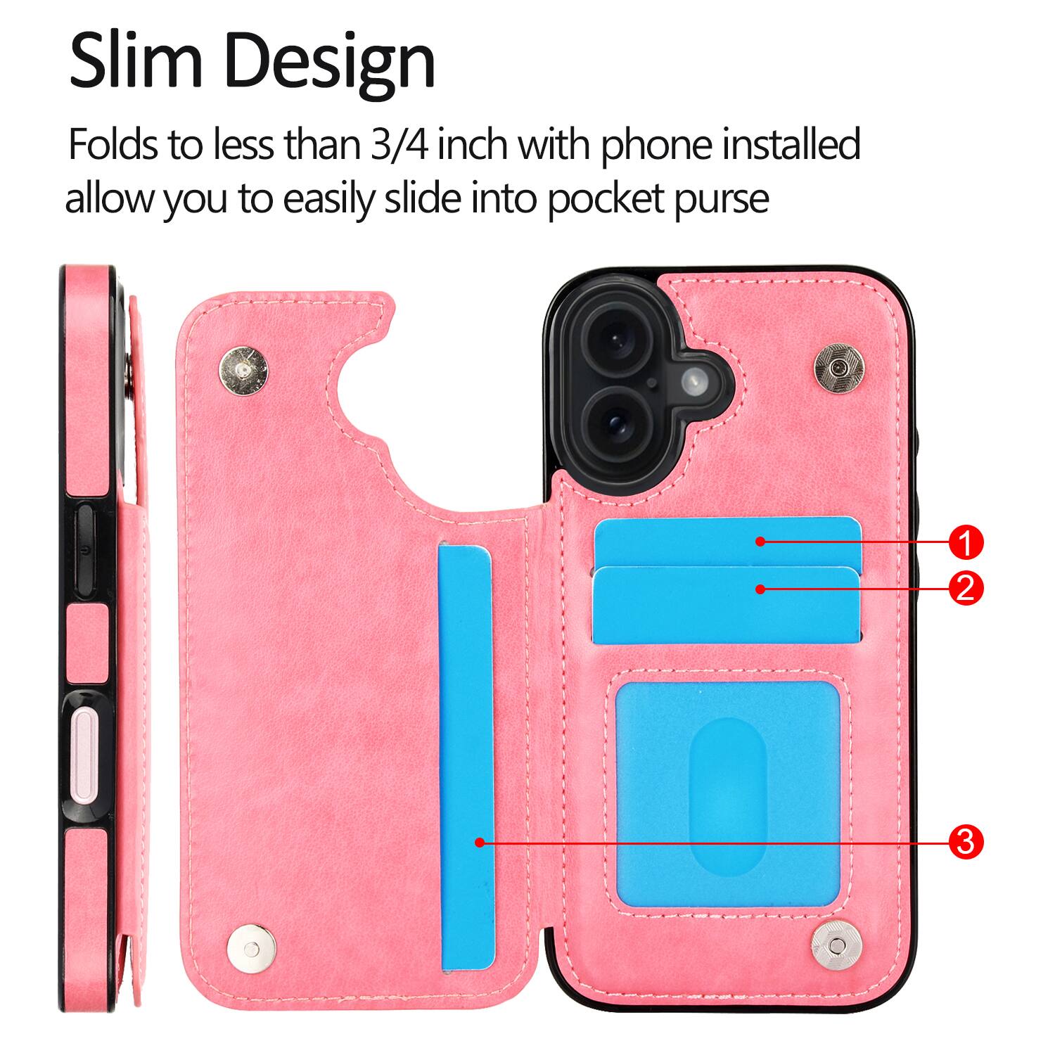Slim Design  
Folds to less than 3/4 inch with phone installed  
allow you to easily slide into pocket purse