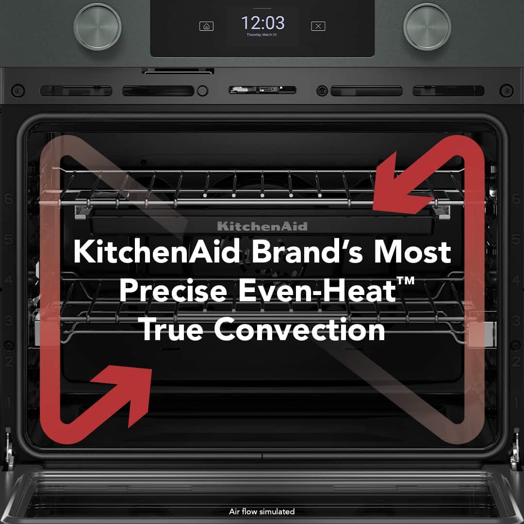 12:03
March 31
KitchenAid Brand's Most Precise Even-Heat™ True Convection
Air flow simulated