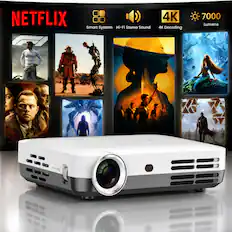 NETFLIX Smart System Hi-Fi Stereo Sound 4K 4K Decoding 7000 Lumens 307 FOCUS