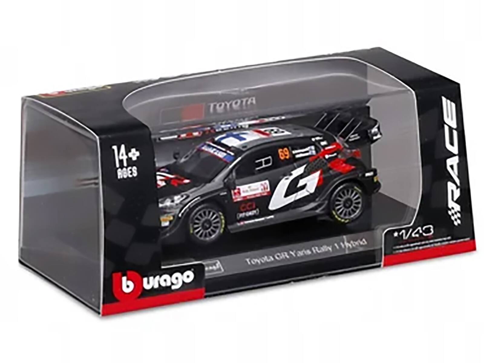 TOYOTA 14+ 69 ROES CCI G CC (P Rally 1 Hybrid GR Yaris  
Toyota b urago RACE V43