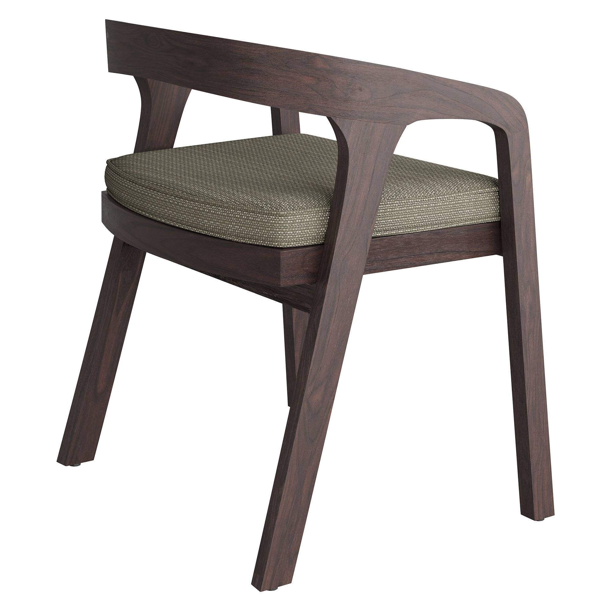 Alt View 3. Modway - Kona Outdoor Teak Wood Barrel Dining Chair by Modway - Ash.