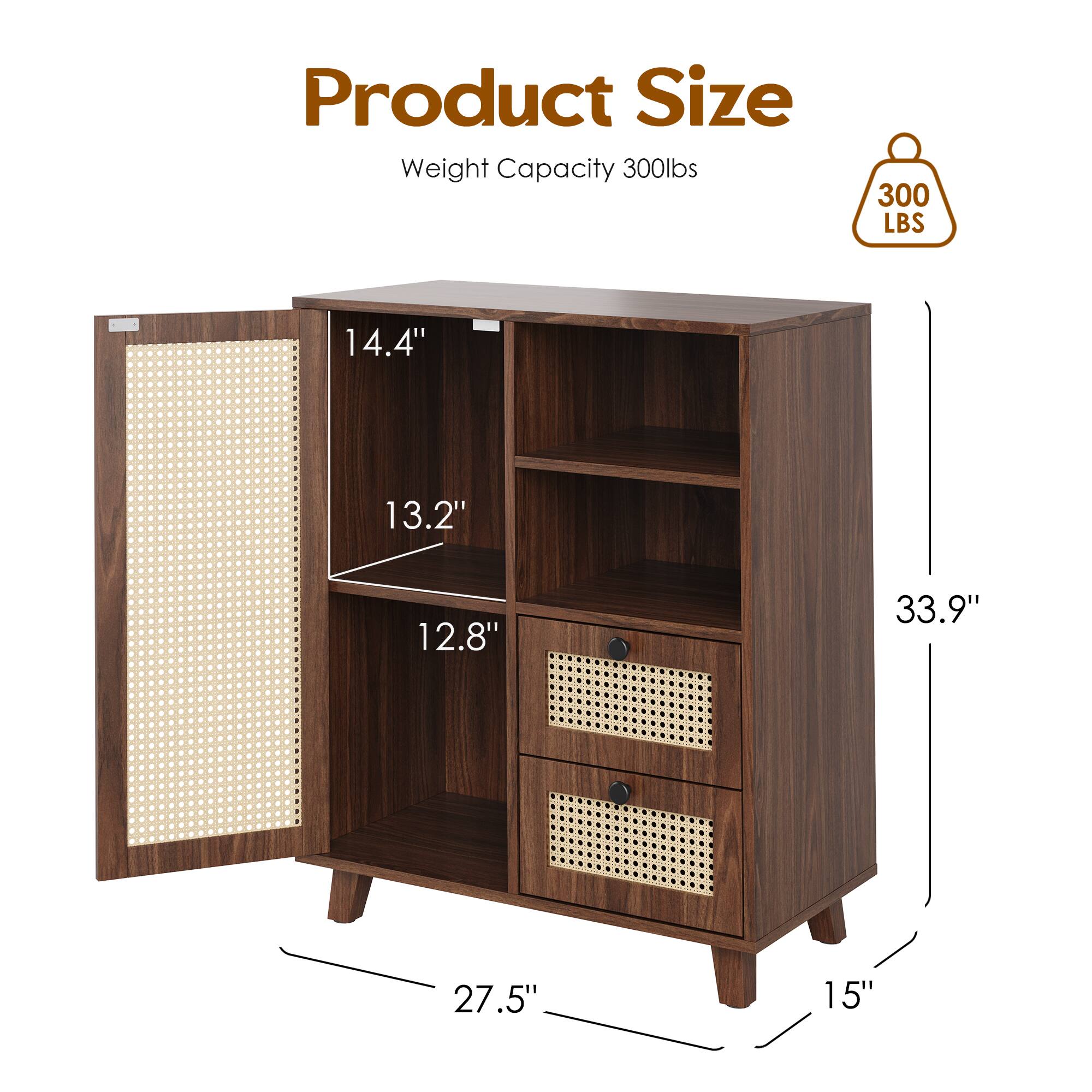 Product Size  
Weight Capacity 300lbs  
300 LBS  
14.4"  
13.2"  
12.8"  
33.9"  
27.5"  
15"