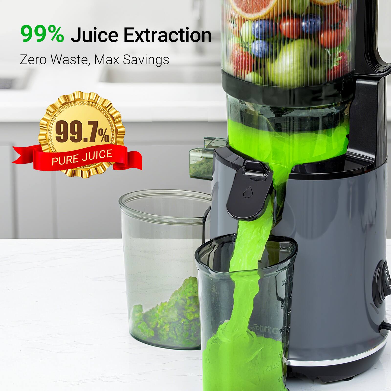 99% Juice Extraction  
Zero Waste, Max Savings  

99.7% PURE JUICE