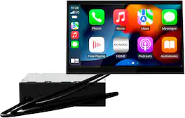 JVC - 8” Wireless Android Auto & Apple CarPlay DM Receiver with OEM Integration and iDatalink Maestro Required - Black
