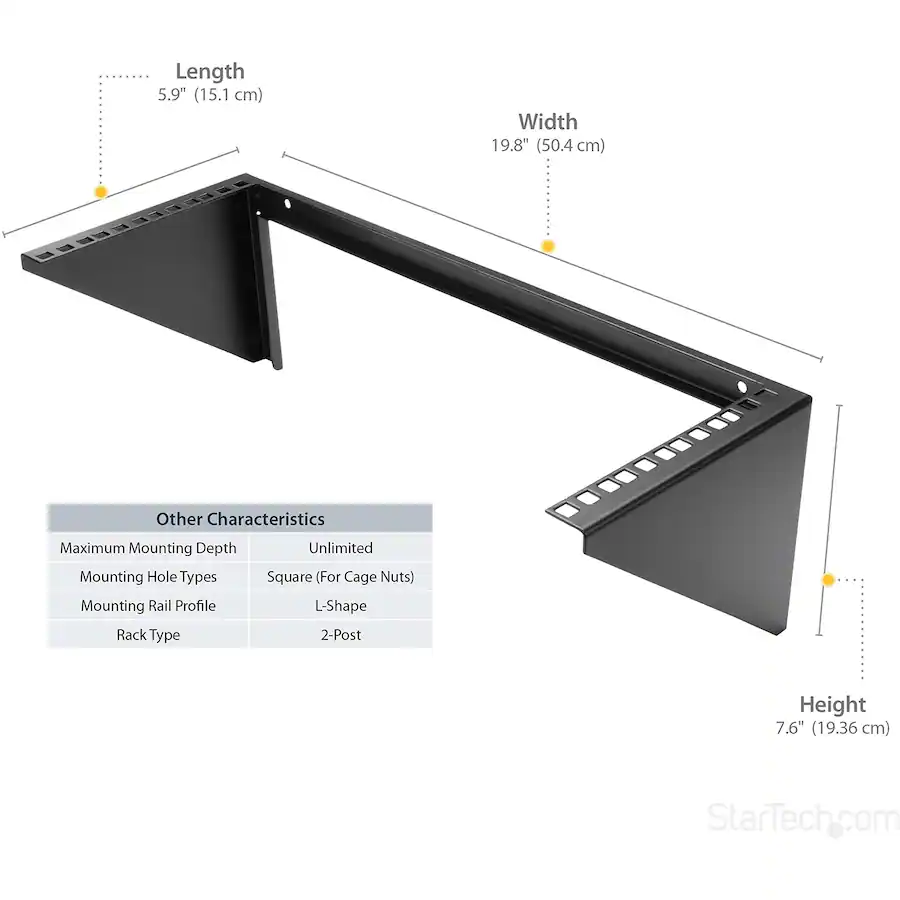 Patch Panel Types Racking StarTech.com 4U Wall Mount Patch Panel Bracket 19in Steel Vertical ...