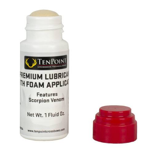 TEN POINT CROSSBOW TECHNOLOGIES PREMIUM LUBRICANT WITH FOAM APPLICATOR  
Features Scorpion Venom  
Net Wt. 1 Fluid Oz.  
www.tenpointcrossbows.com