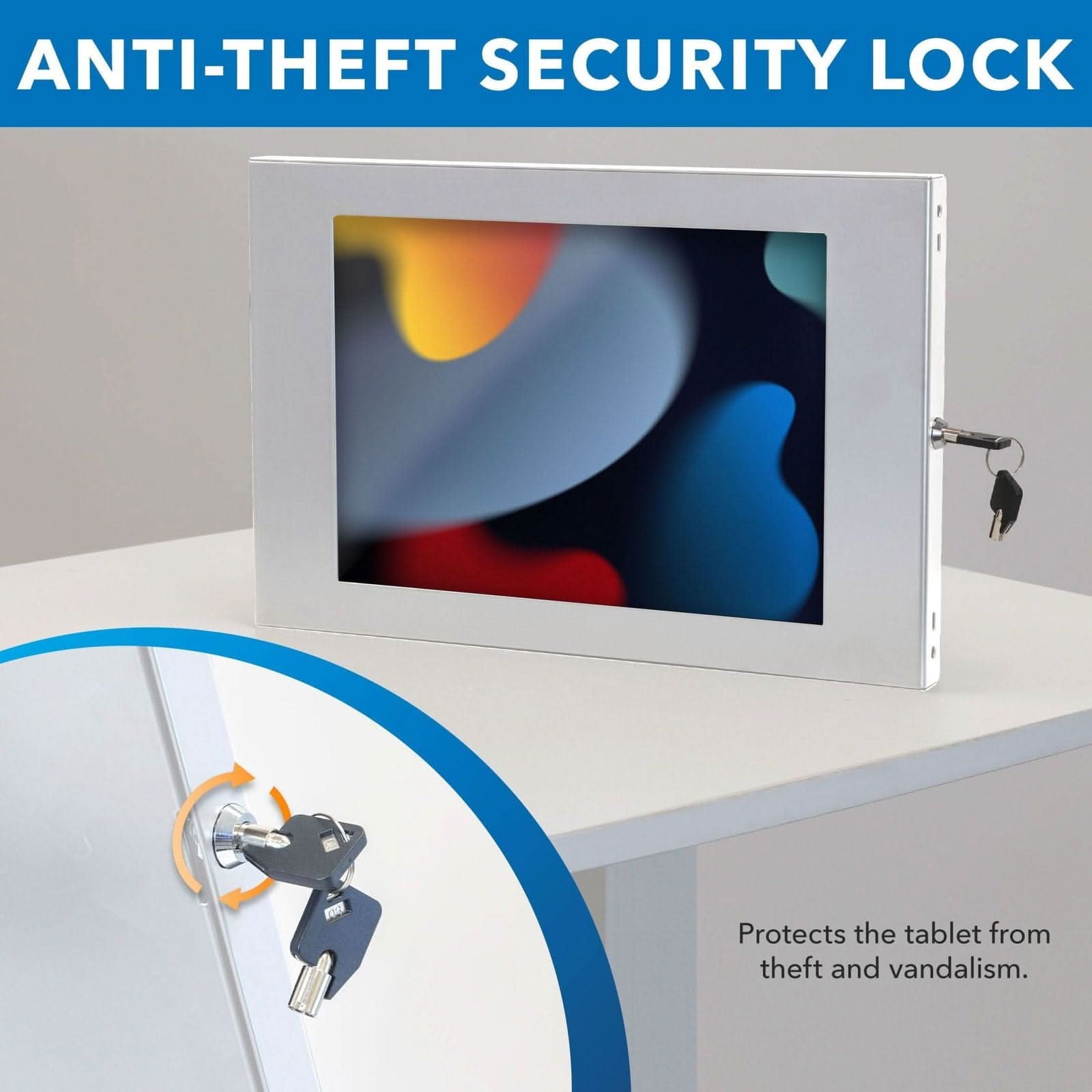 ANTI-THEFT SECURITY LOCK

Protects the tablet from theft and vandalism.