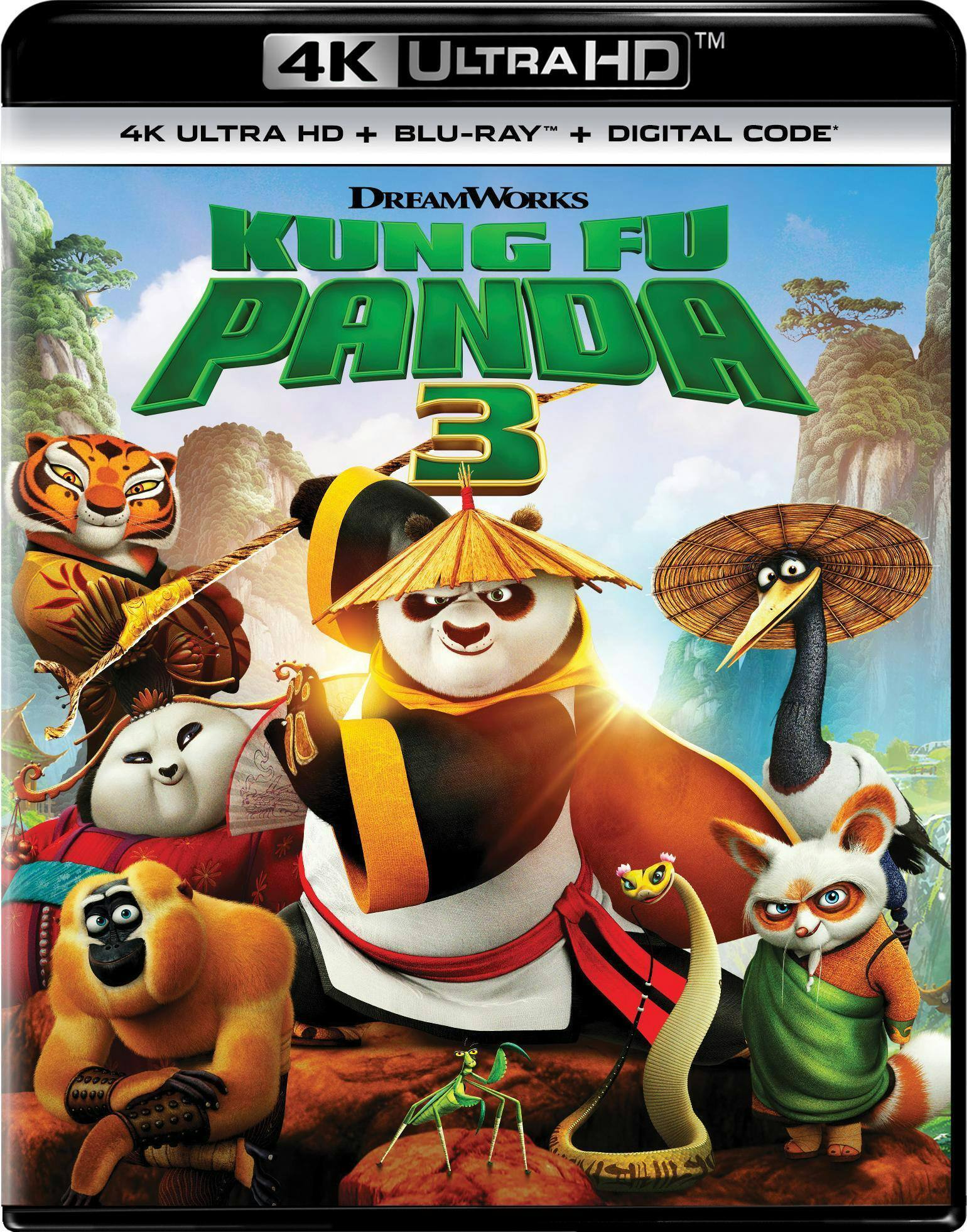 Kung Fu Panda 3 (10th Anniversary) (4K Ultra HD + Blu-ray + Digital) [UHD] [Standard] [4K Ultra HD Blu-ray]