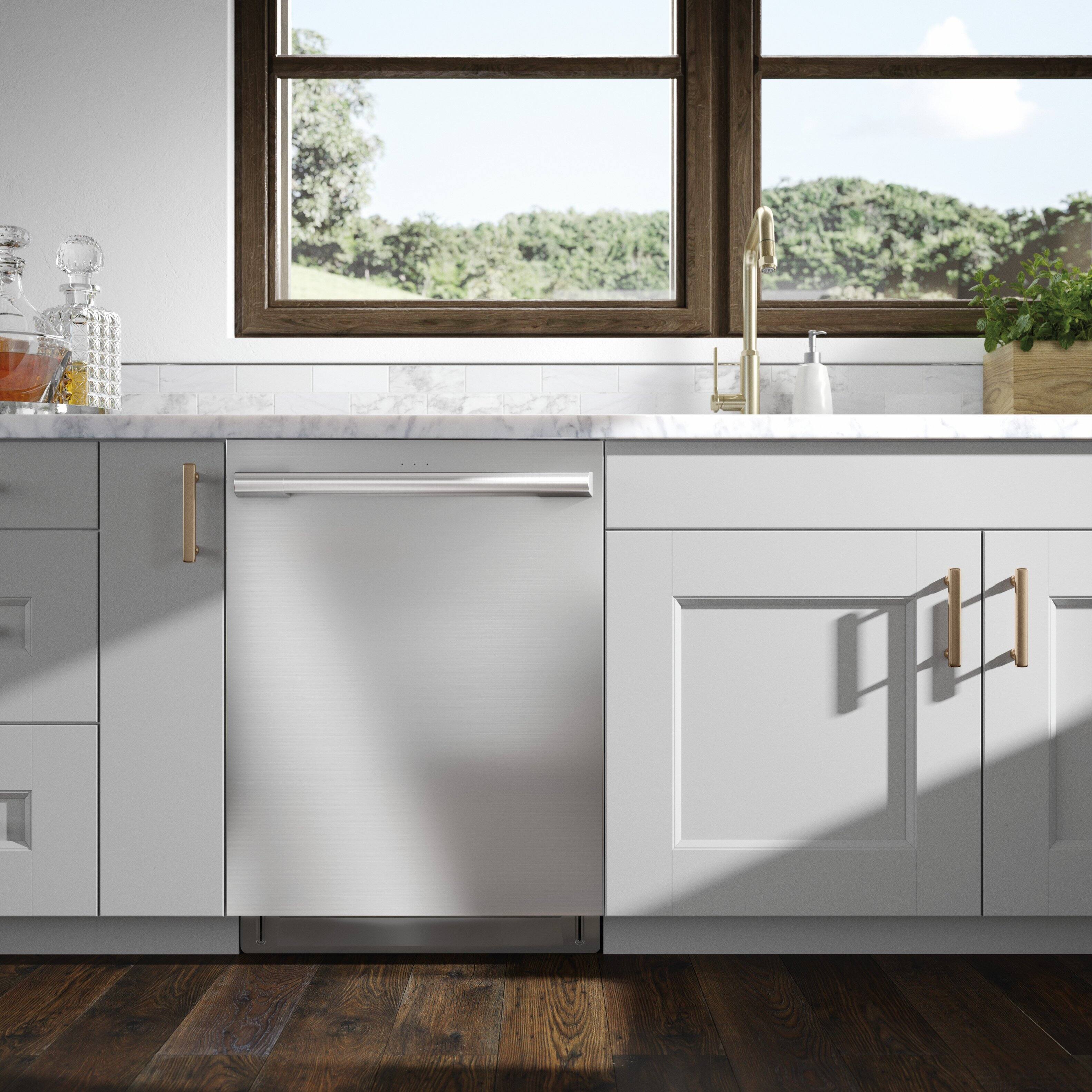 Alt View 1. SKS - 24-inch Professional Top Control Built-In Stainless Steel Tub Smart Dishwasher with 3rd Rack and PowerSteam, 40 dBA - Stainless Steel.
