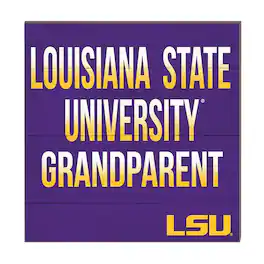 Jardine - LSU Tigers 10'' x 10'' Grandparent Plaque - Purple