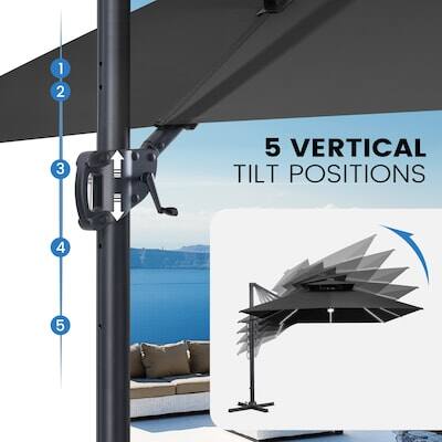 1 2 3 4 5 VERTICAL TILT POSITIONS