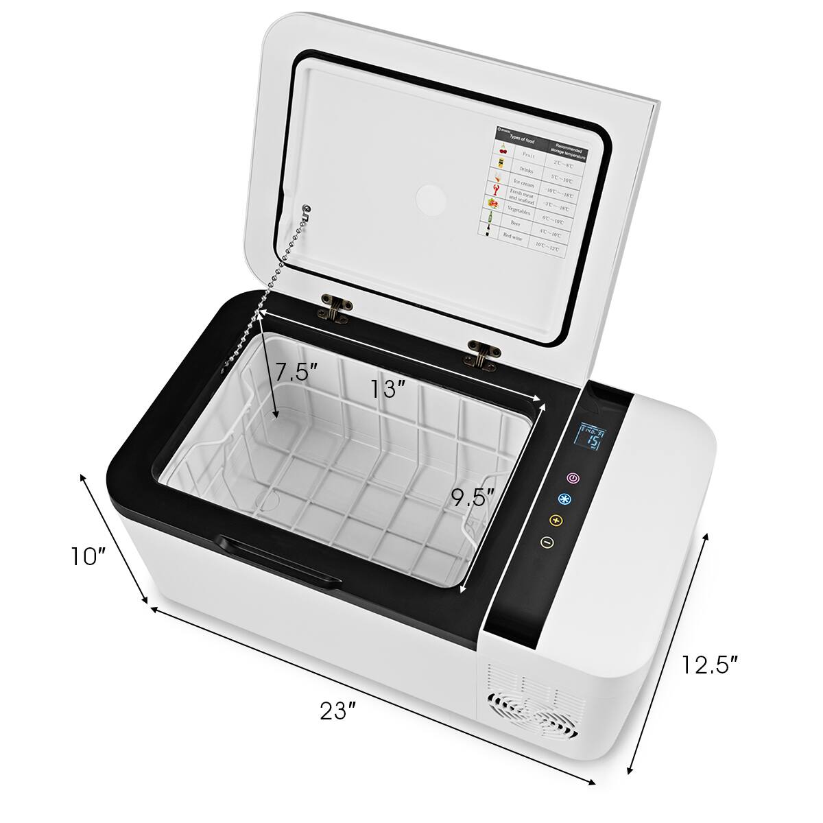The text on the image reads: "Probe 7.5" 13" - - Poes 8 R Na. T. - - S - - I muna ... I ~ Suc . Na - I RR 21 9.5" * 10" 12.5" 23"".
