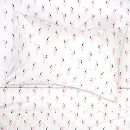 Sweet Home Collection - Kids' Printed Classic & Bright Ultra Soft Microfiber Sheet Sets - Twin - Ballerina Dance