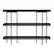 Alt View 20. Martha Stewart - Emmett Display Bookcase with Vertical Steel Posts - Black Wood Grain/Oil Rubbed Bronze Frame.