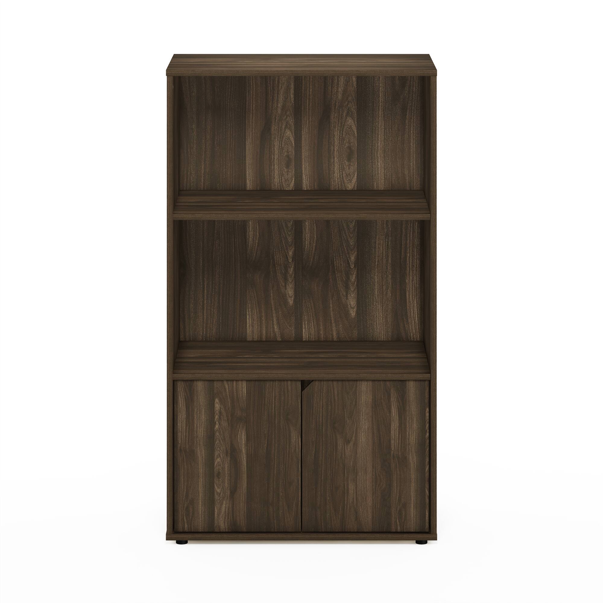 Alt View 2. Furinno - JAYA Kitchen Storage Shelf with Cabinet - Columbia Walnut.