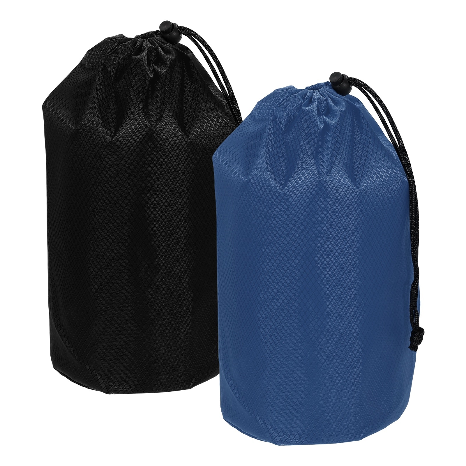 Unique Bargains - Stuff Sack, Portable Waterproof Ultralight Drawstring Dry Bag w/ Toggle, 5x10in, 2pcs for Backpacking/Camping - Dark Blue, Black price history on PriceWatchPro