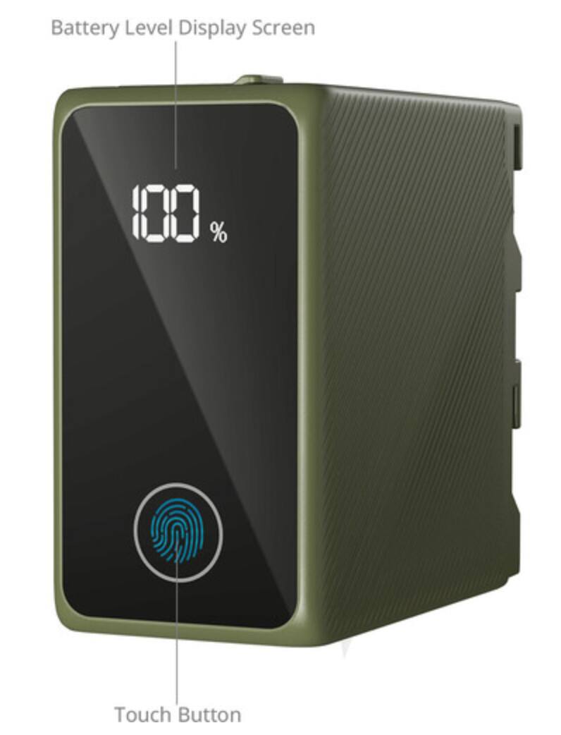 Battery Level Display Screen  
100 %  
Touch Button