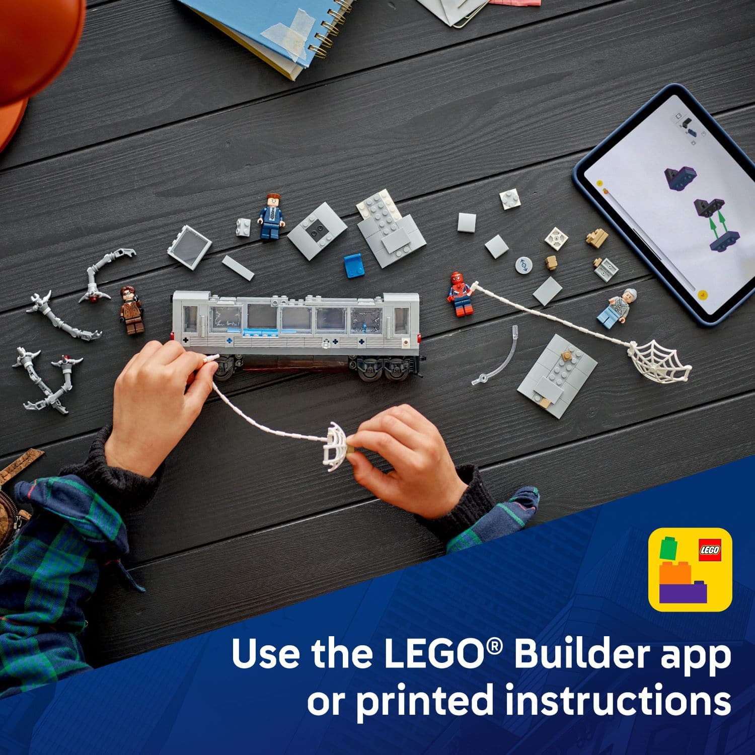 LEGO® Builder app or printed instructions