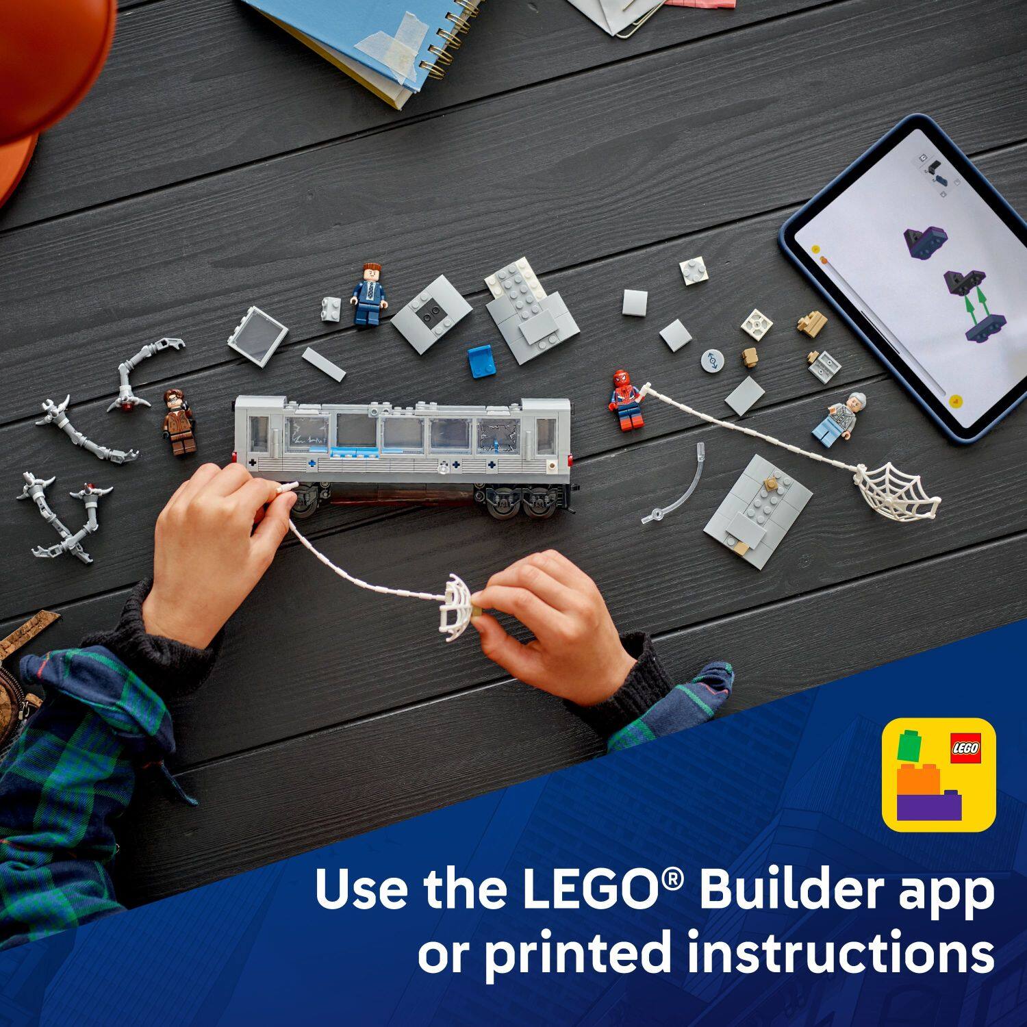 LEGO® Builder app or printed instructions