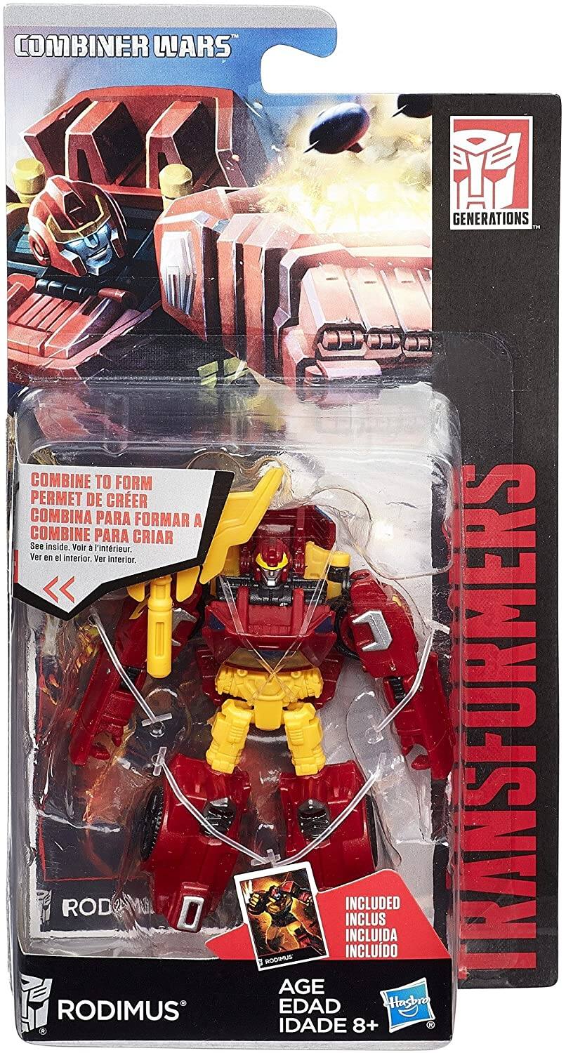 COMBINER WARS  
COMBINE TO FORM  
PERMET DE CRÉER  
COMBINA PARA FORMAR  
A COMBINE PARA CRIAR  
See inside.  
Voir l'intérieur.  
Ver en el interior.  
Ver interior.  

RODIMUS  
GENERATIONS 1 J 5  
RODIMUS INCLUDED  
INCLUS INCLUIDA INCLUIDO  
TRANSFORMERS  
AGE EDAD IDADE 8+  

Hasbro