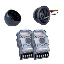Memphis Car Audio - Memphis Audio MSA1V M Series 1" Aluminum Dome Tweeters, Pair - Black/Gray