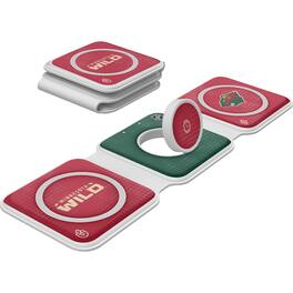 Keyscaper - Minnesota Wild 3-in-1 Foldable Charger - White