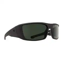 Spy Optic - Dirk Wrap Men's Sunglasses (Soft /Happy Gray Green Polar) - Matte Black
