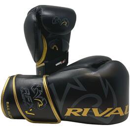 RIVAL - Boxing RFX-Guerrero-V HDEF Bag Gloves - 10 oz. - Black/Gold