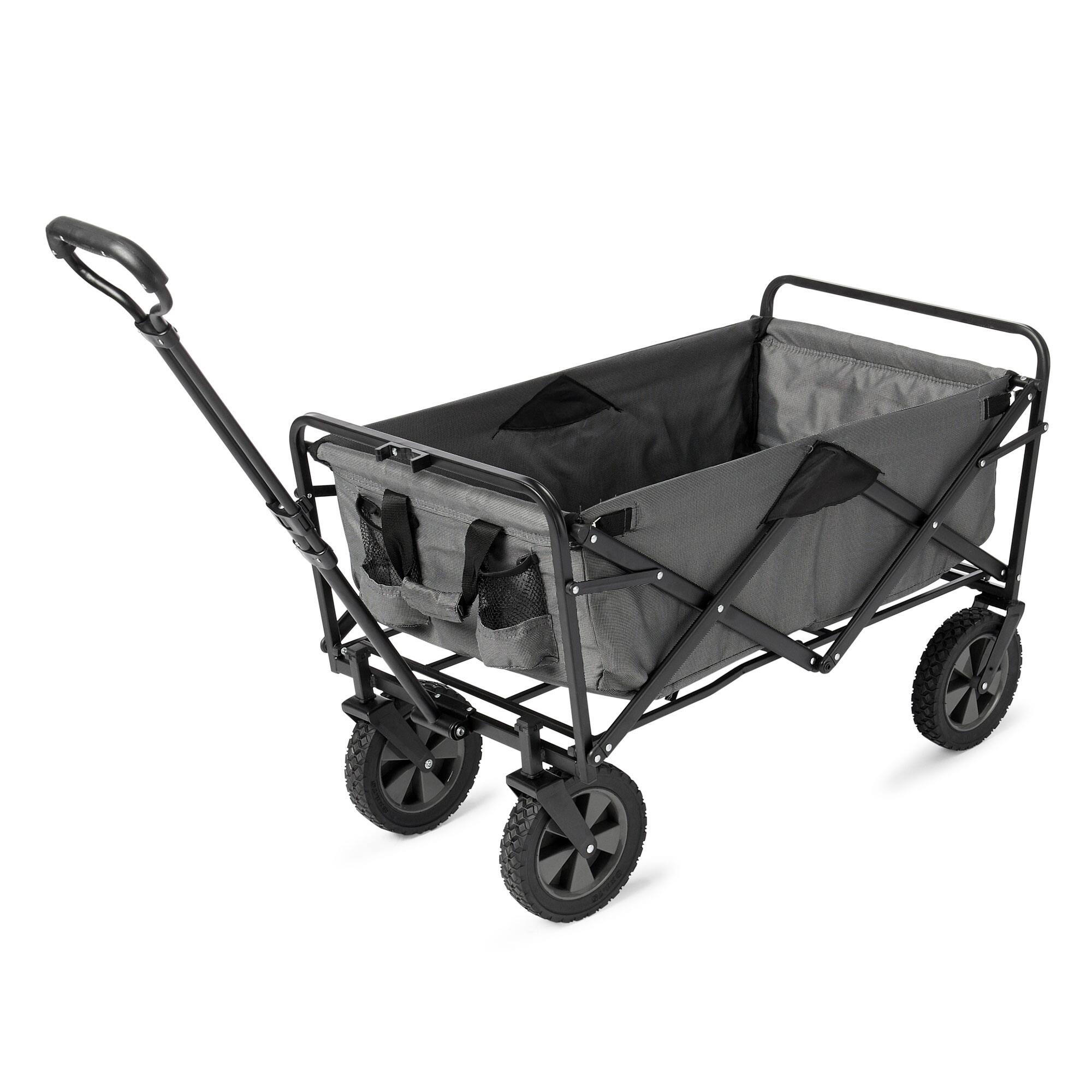 Alt View 1. Mac Sports - Mac Sports Outdoor Collapsible Utility Camping Cart, Gray, & Camping Chair, Gray - Grey.