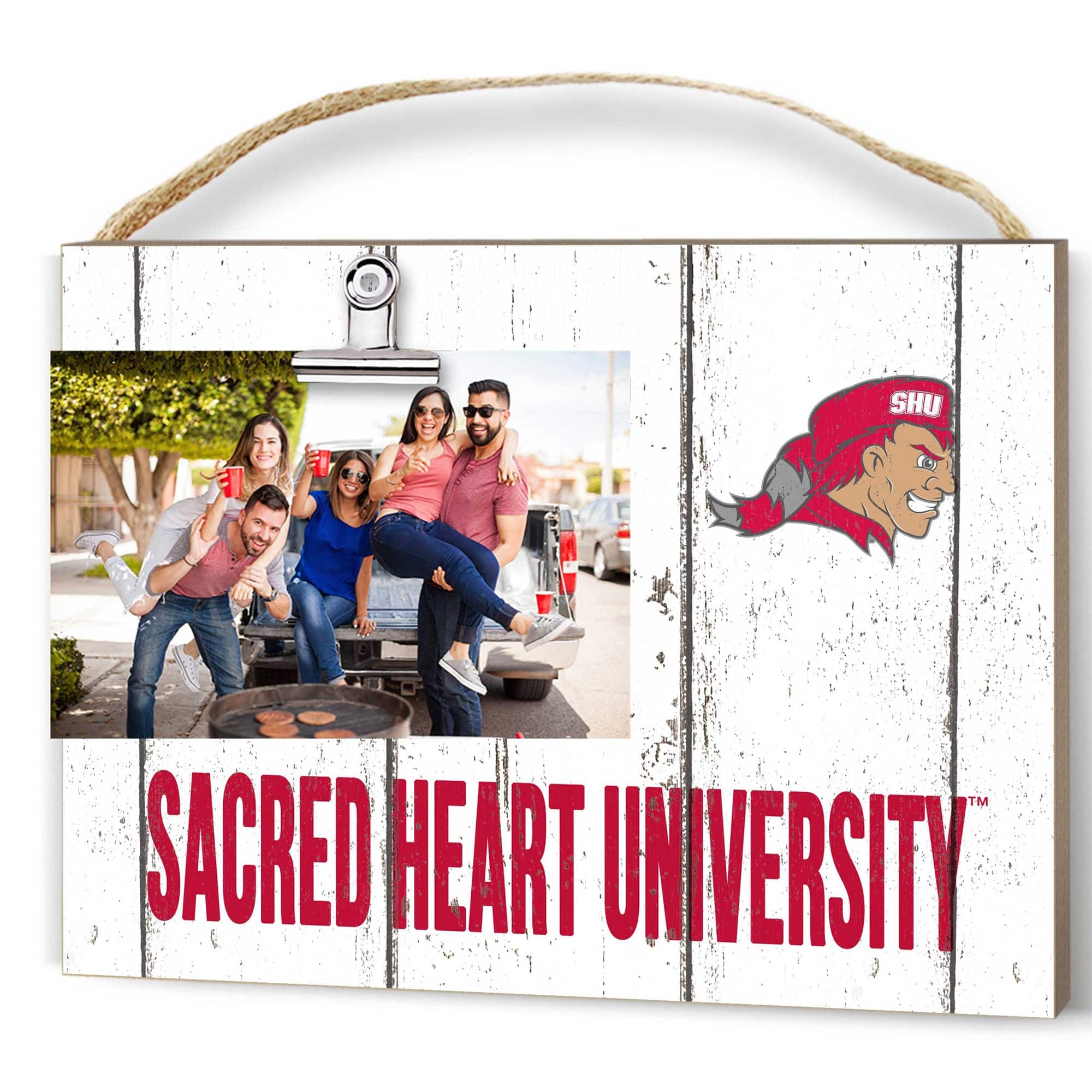 Jardine - Sacred Heart Pioneers 8" x 10" Weathered Clip It Frame - White