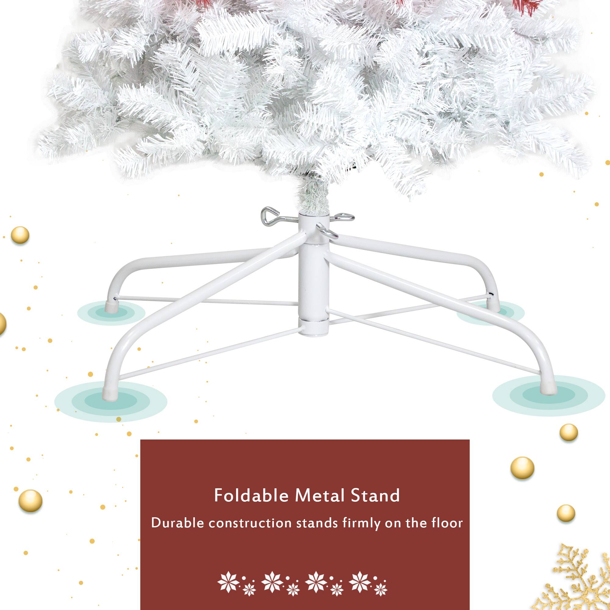 Foldable Metal Stand  
Durable construction stands firmly on the floor