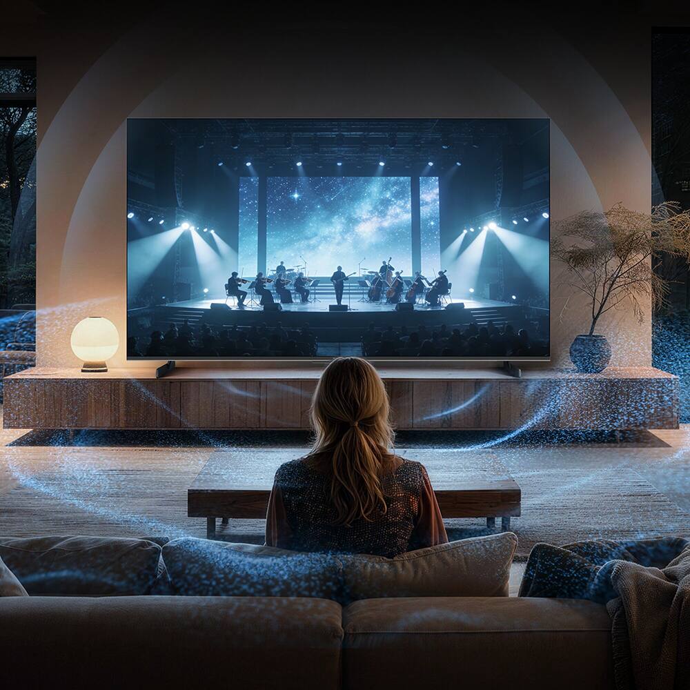 Alt View 5. Panasonic - 55" W85C 4K QD-Mini LED Google TV 2026 + 26-Month Extended Warranty Protection Package - Black.