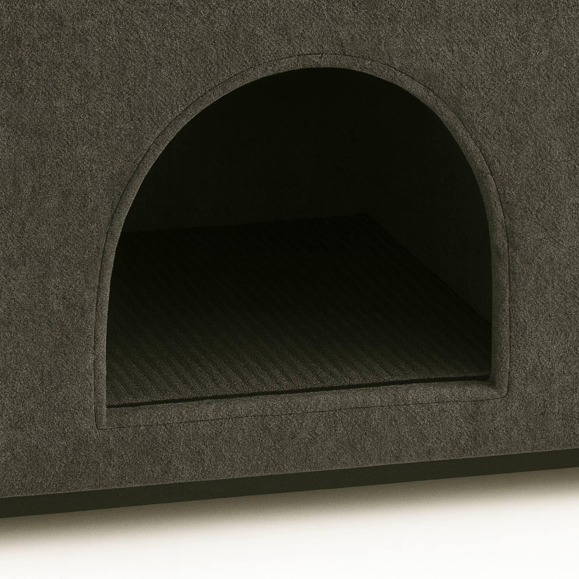 Alt View 10. GOODSILO - Pet-Friendly Bunny-Ear Armchair with Hidden Pet Compartment and Scratch-Resistant Upholstery for Cats and Small Dogs - Dark Gray.