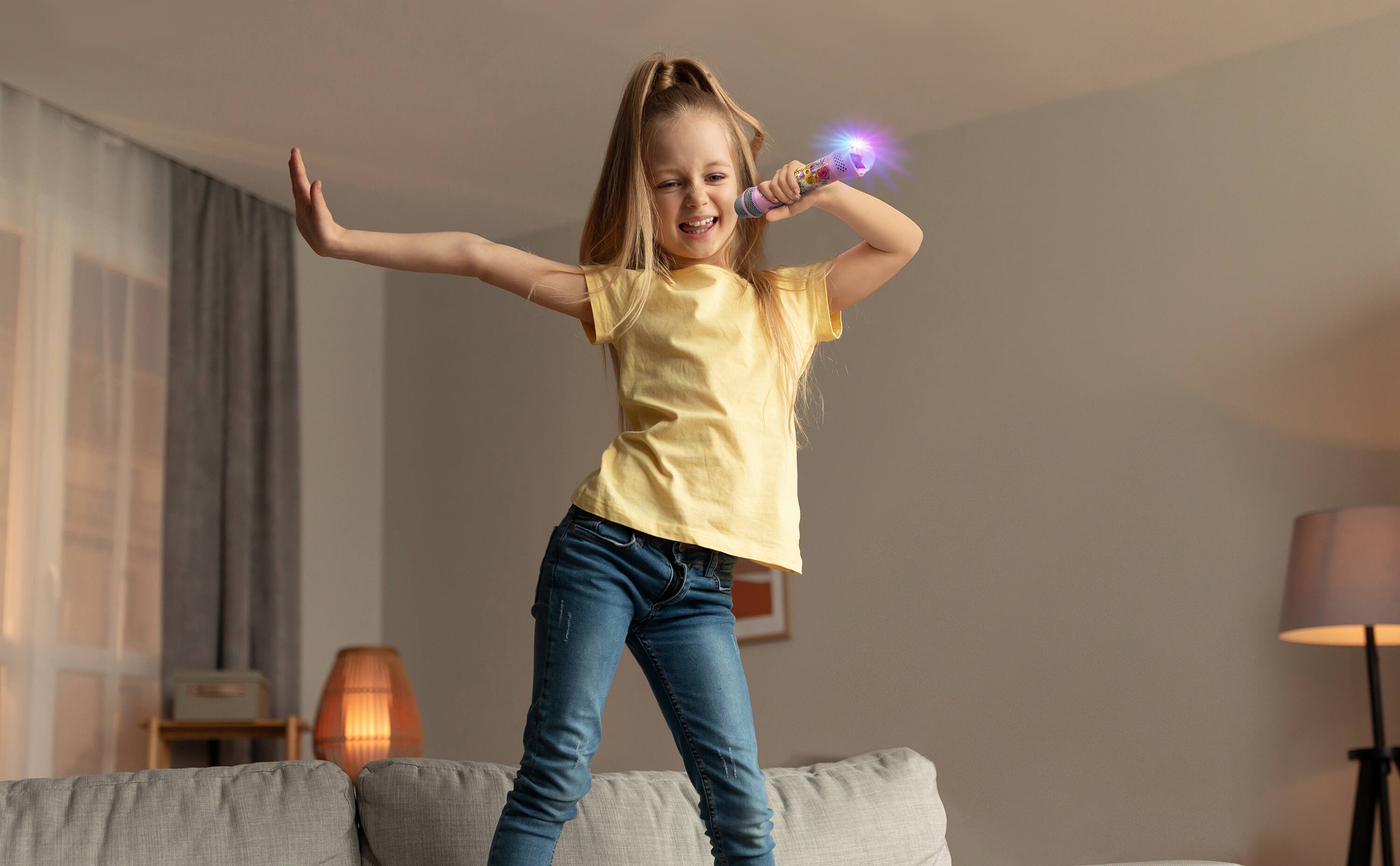 Angle. eKids - eKids Disney Princess Bluetooth Karaoke Microphone for Kids.