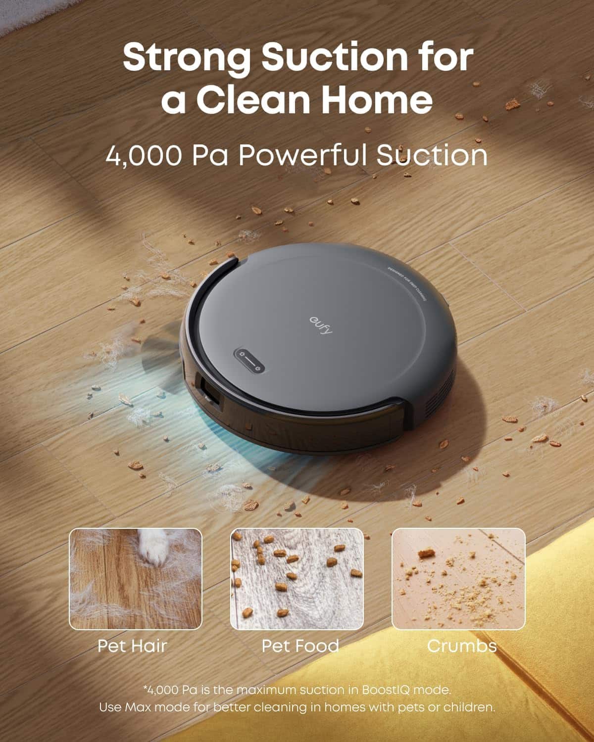 eufy C10 Robot Vacuum Self Emptying,Advanced Smart Mapping with