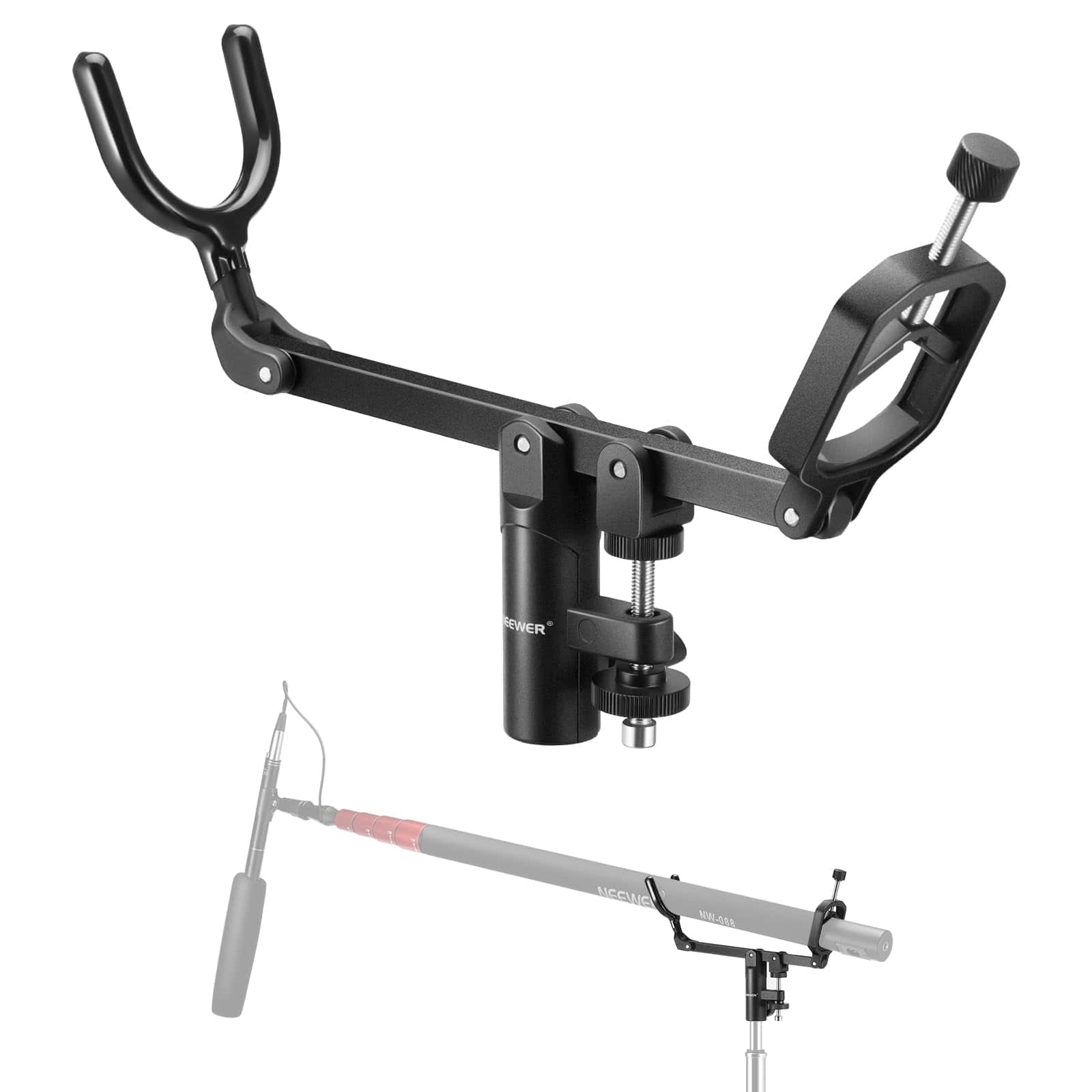 "Neewer - Mic Boom Pole Support Holder for C-Stand, 5/8"" Stud, -15°/+30° Tilt, CM-NA-2" price history on PriceWatchPro
